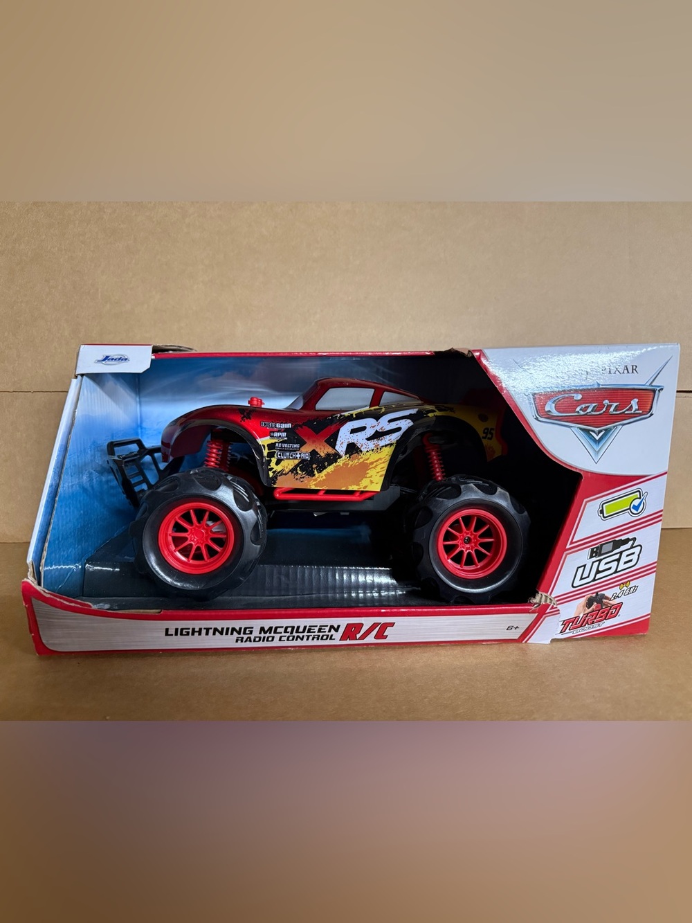 Disney Lightning McQueen Remote Control Monster Truck in Red and Yellow